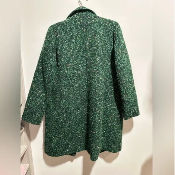 J.CREW Daphne tweed coat green size 4 - Picture 7 of 15